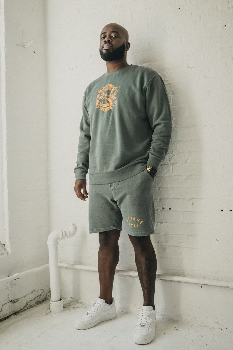 STACHE LYFE CREW NECK SWEATSHIRT