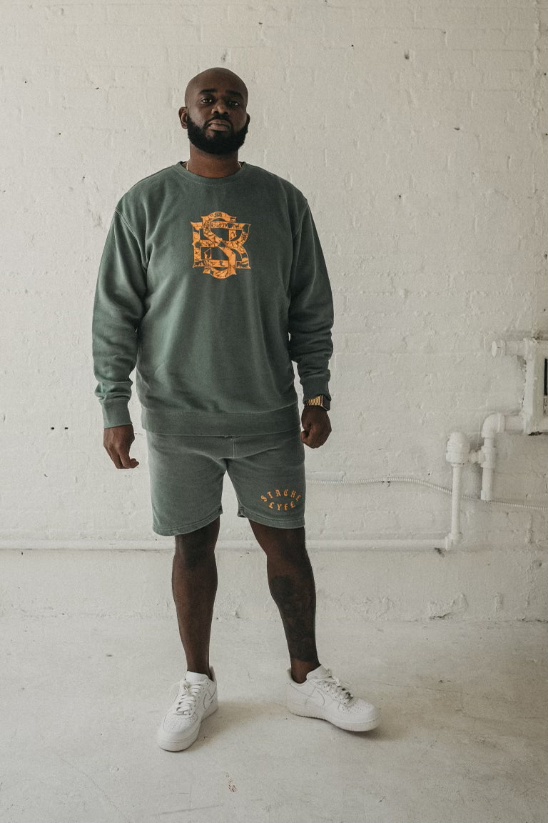 STACHE LYFE CREW NECK SWEATSHIRT