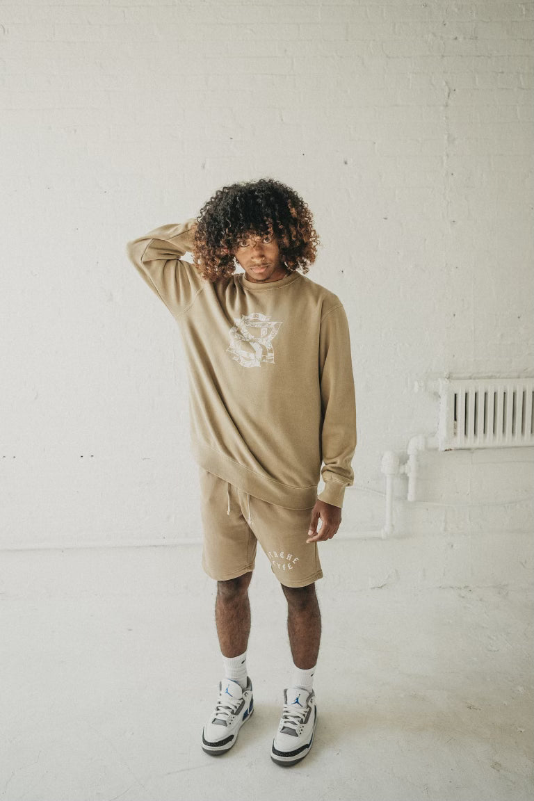 STACHE LYFE CREW NECK SWEATSHIRT