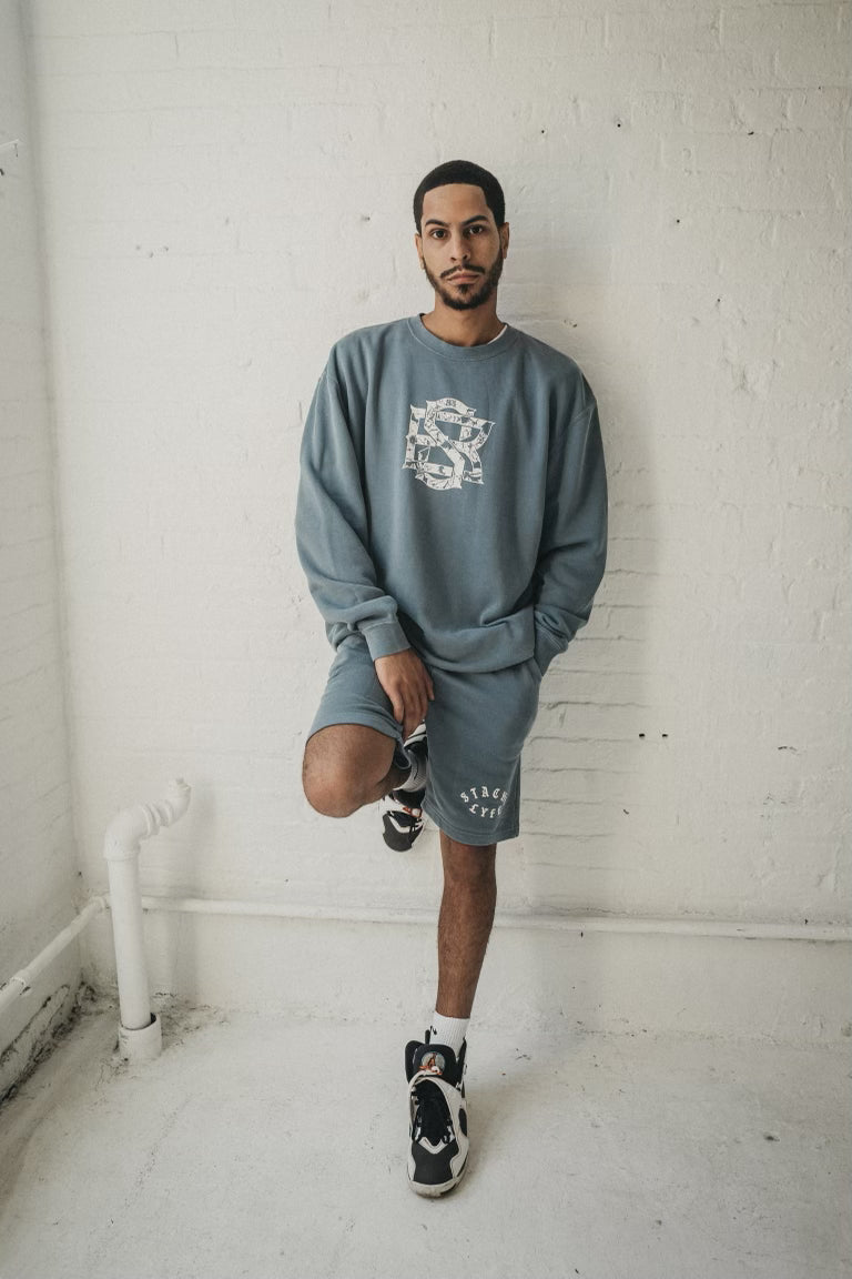 STACHE LYFE CREW NECK SWEATSHIRT
